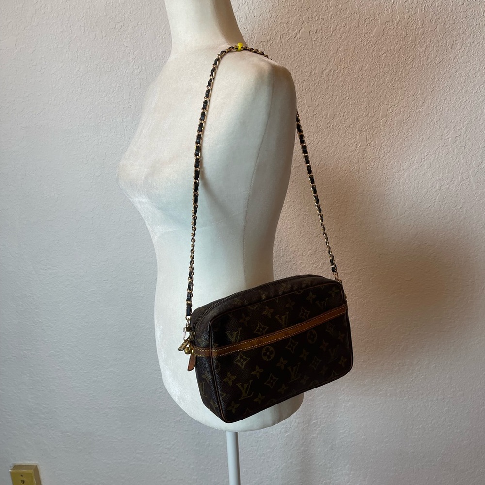Vintage Louis Vuitton Compiègne 23 converted into a shoulder bag. - Picture 13 of 14